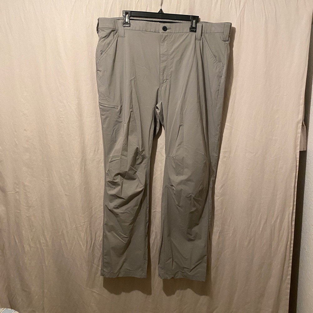 Orvis Mens Gray Outdoor Performance Hiking Fishing Pants Straight Leg Utility